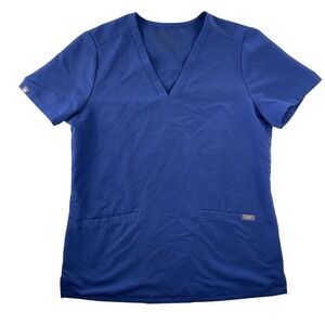 Figs Sz S Technical Collection Catarina Scrub‎ Top Blue FW1000 Nurse Medical